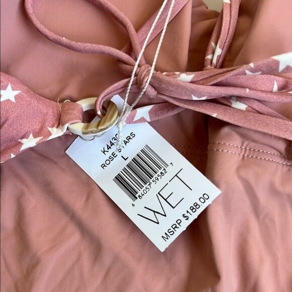 NWT WET Swimwear Aria Monokini in Rose Stars - L - Picture 10 of 10